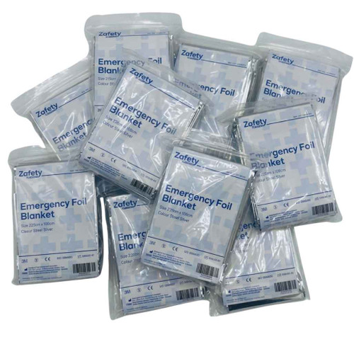 FAQ2003 Emergency Foil Blanket Standard Size 210x130cm  Loose Pack of 10