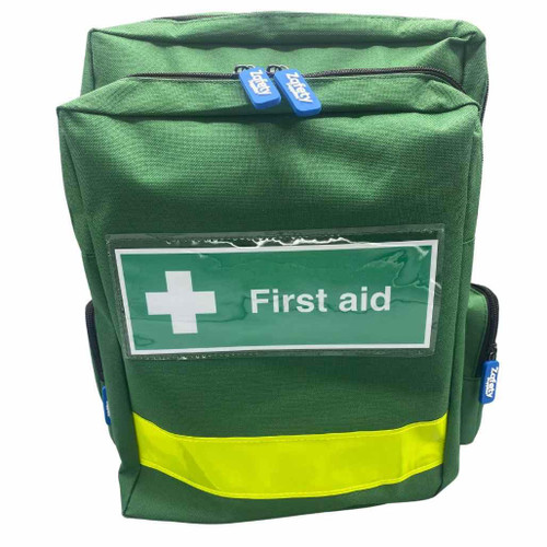FAK5140GRN First Aid Responder Backpack Rucksack GREEN Empty  Zafety  FAK5140GRN First Aid Responder Backpack Rucksack GREEN Empty  Zafety