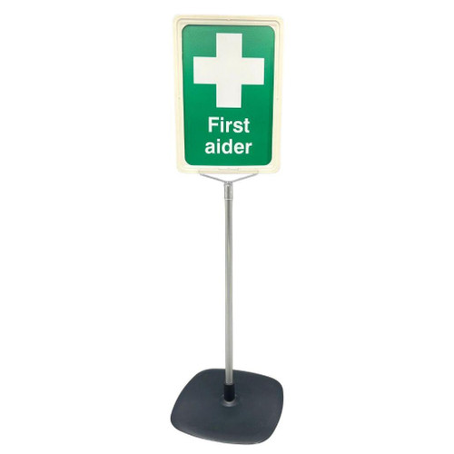 FAQ5100 First Aider Desk Sign/Flag Adjustable Height up to 80cm  Zafety FAQ5100 FAQ5100 First Aider Desk Sign/Flag Adjustable Height up to 80cm  Zafety FAQ5100