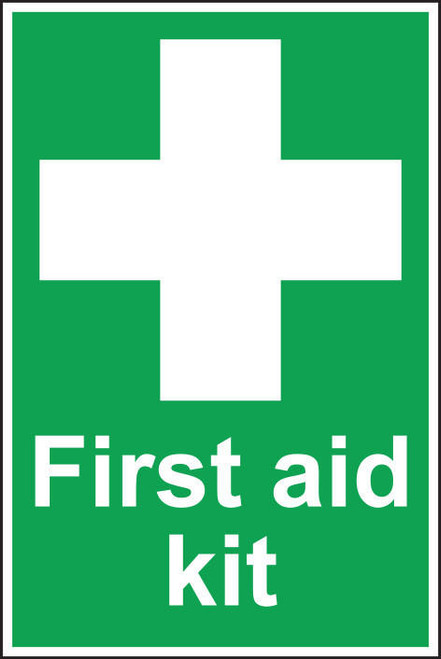 Zafety First Aid Kit Sign Rigid 20x30cm