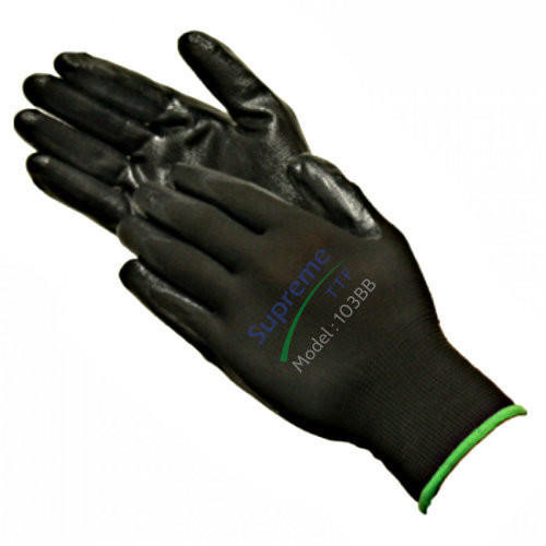 ERB 21225 211-110 N100 Smooth Finish Nitrile Dipped Nylon Knit Gloves Extra  Large