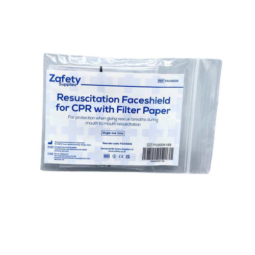 FAQ4005P Flat CPR Face Shield With Paper Valve for Mouth to Mouth Resuscitation   FAQ4005 FAQ4005P Flat CPR Face Shield With Paper Valve for Mouth to Mouth Resuscitation   FAQ4005