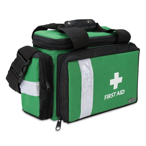 Zafety Large Pro First Aid Medical Bag with Shoulder Strap Empty Green Zafety Large Pro First Aid Medical Bag with Shoulder Strap Empty Green