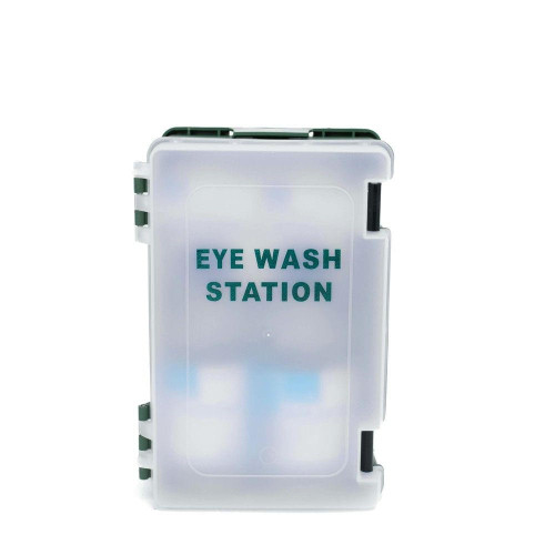 Eyewash Kit With Wall Bracket 2 x 500ml and 2 Eyepads