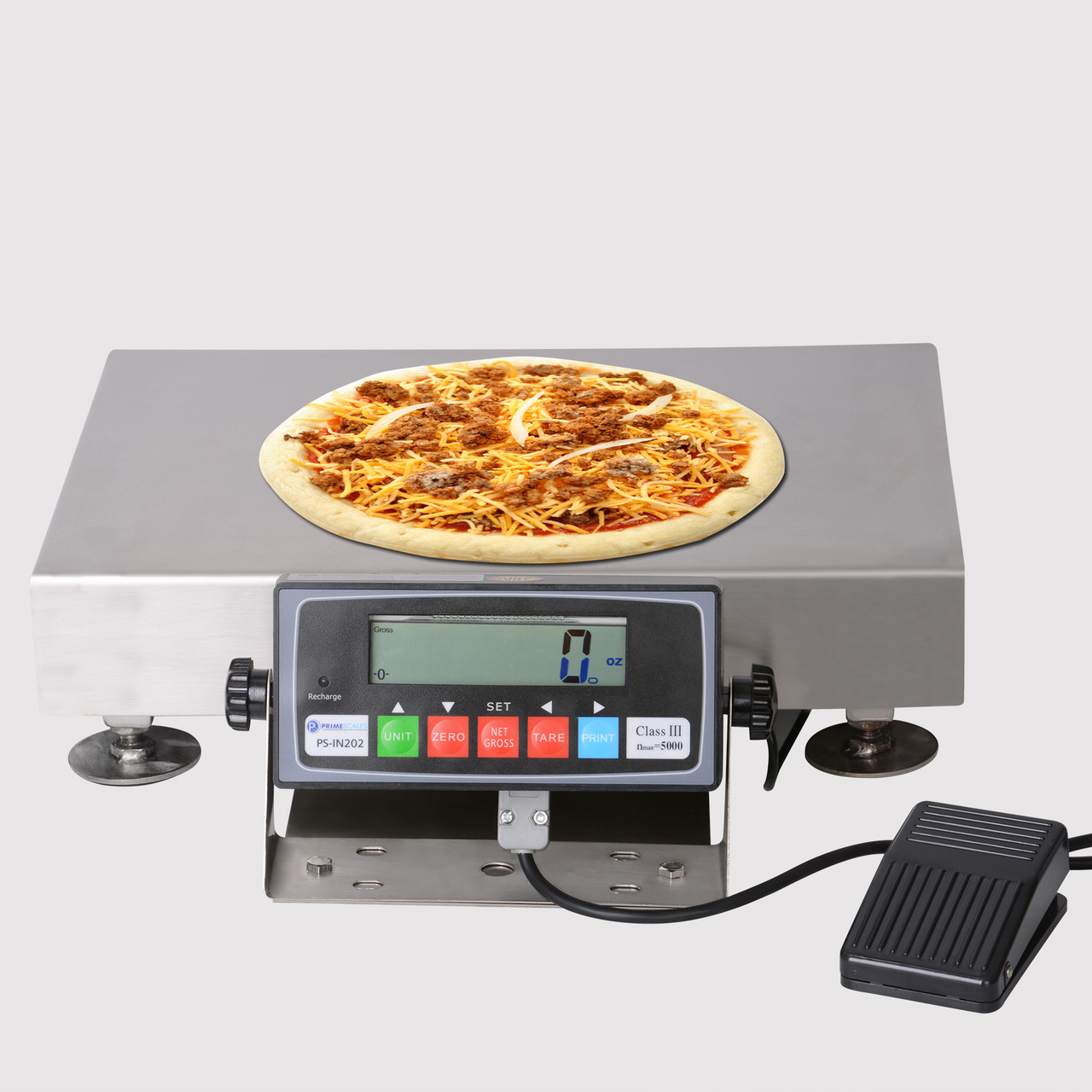 Tree PIZA 25 Bench Food Scale, 25 lb x 0.005 lb, NSF Certified - Scales Plus