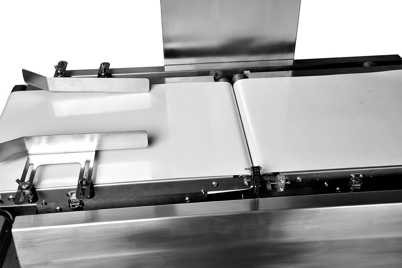 Dynamic In-Line Checkweigher System with Pneumatic Pushing Arm