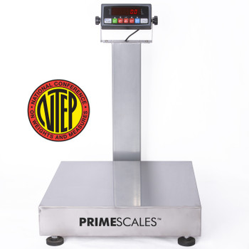 FBs-c1824 & FBs-c2424 Scale 500 lb NTEP Numeric Keypad (Stainless Steel) -  Prime USA Scales