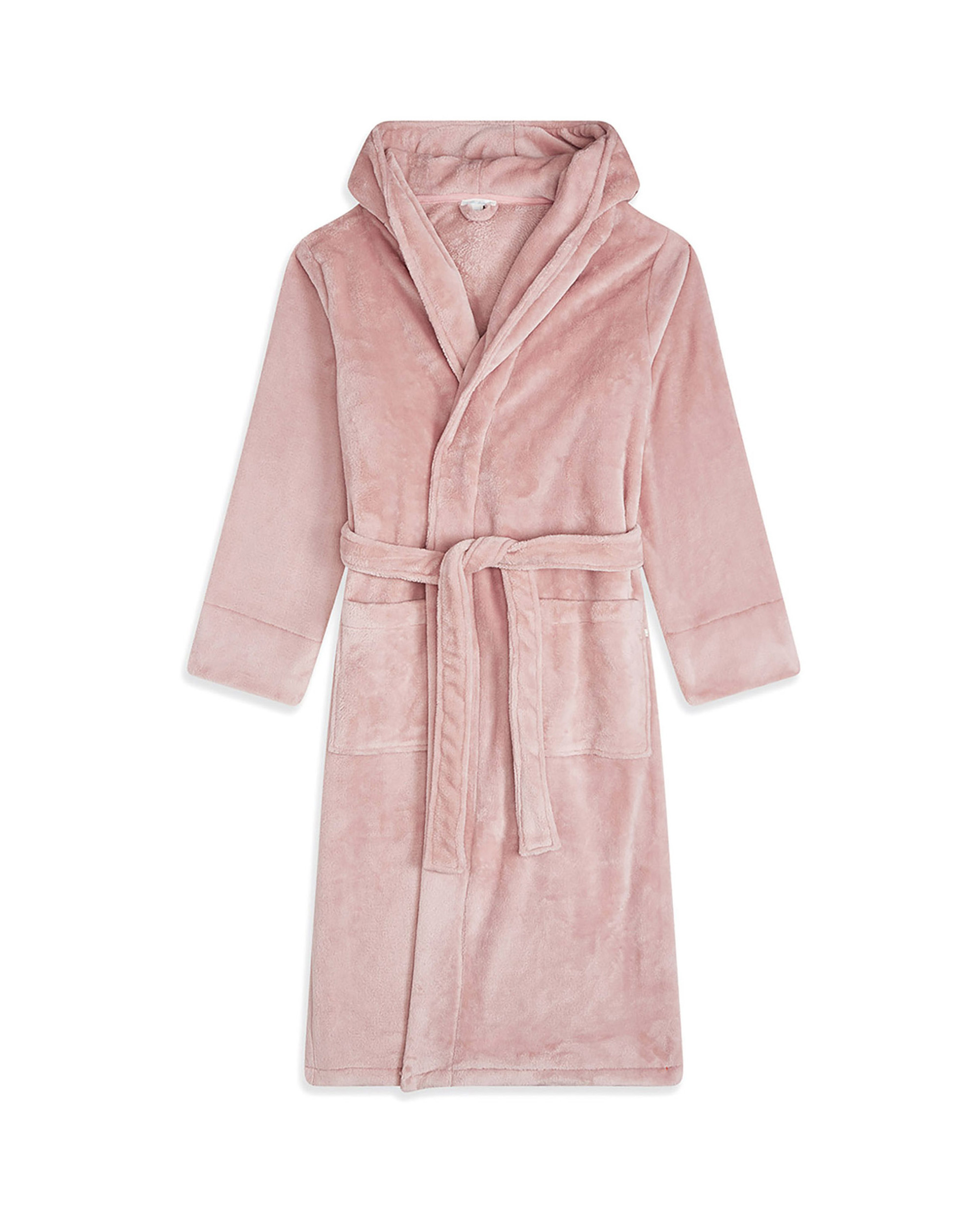 Pink Fluffy Robe Womens, Plush Womens Pink Robe