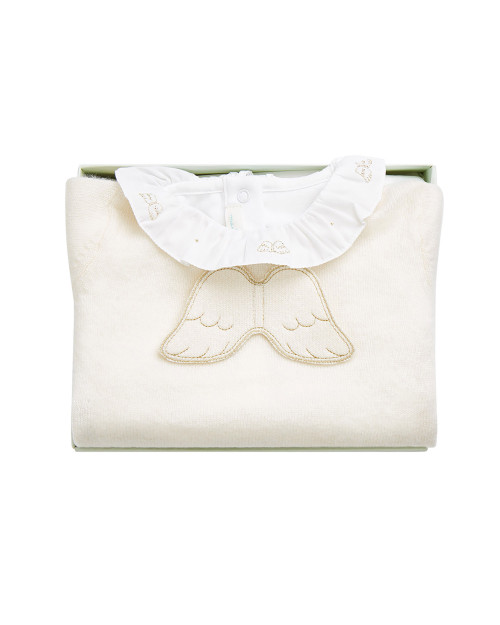 The Signature Angel Wing Gift Set - Cream & Gold