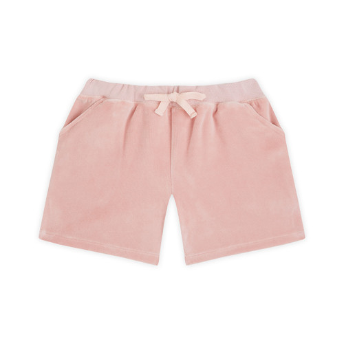 Angel Wing™ Velour Shorts - Child Pink