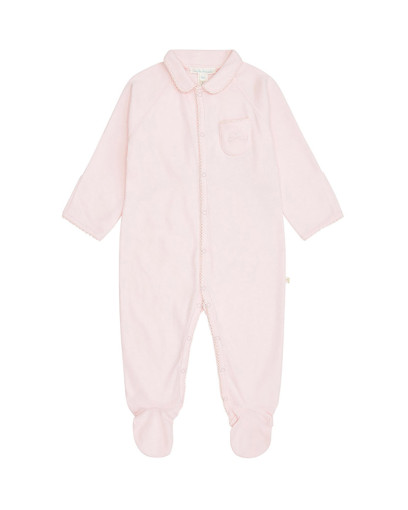 Angel Wing™ Pink Sleepsuit with Mittens | Marie-Chantal