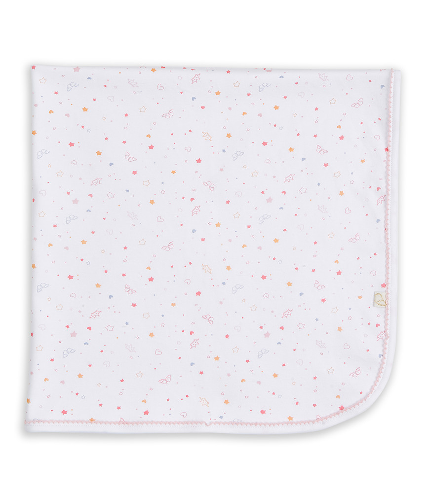 Star & Crown Swaddle Blanket - Pink