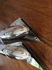 PAIR OF BEAUTIFUL CHROME FISH-TAIL MUFFLERS - 18124090003