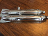 PAIR OF BEAUTIFUL CHROME FISH-TAIL MUFFLERS - 18124090003