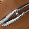 PAIR CHROME CIGAR SHAPE MUFFLERS - 18121232920