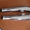 PAIR CHROME CIGAR SHAPE MUFFLERS - 18121232920