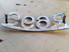 CHROMED REAR FENDER EMBLEM BEVELED EDGES AND CURVED NICE - 51145096147
