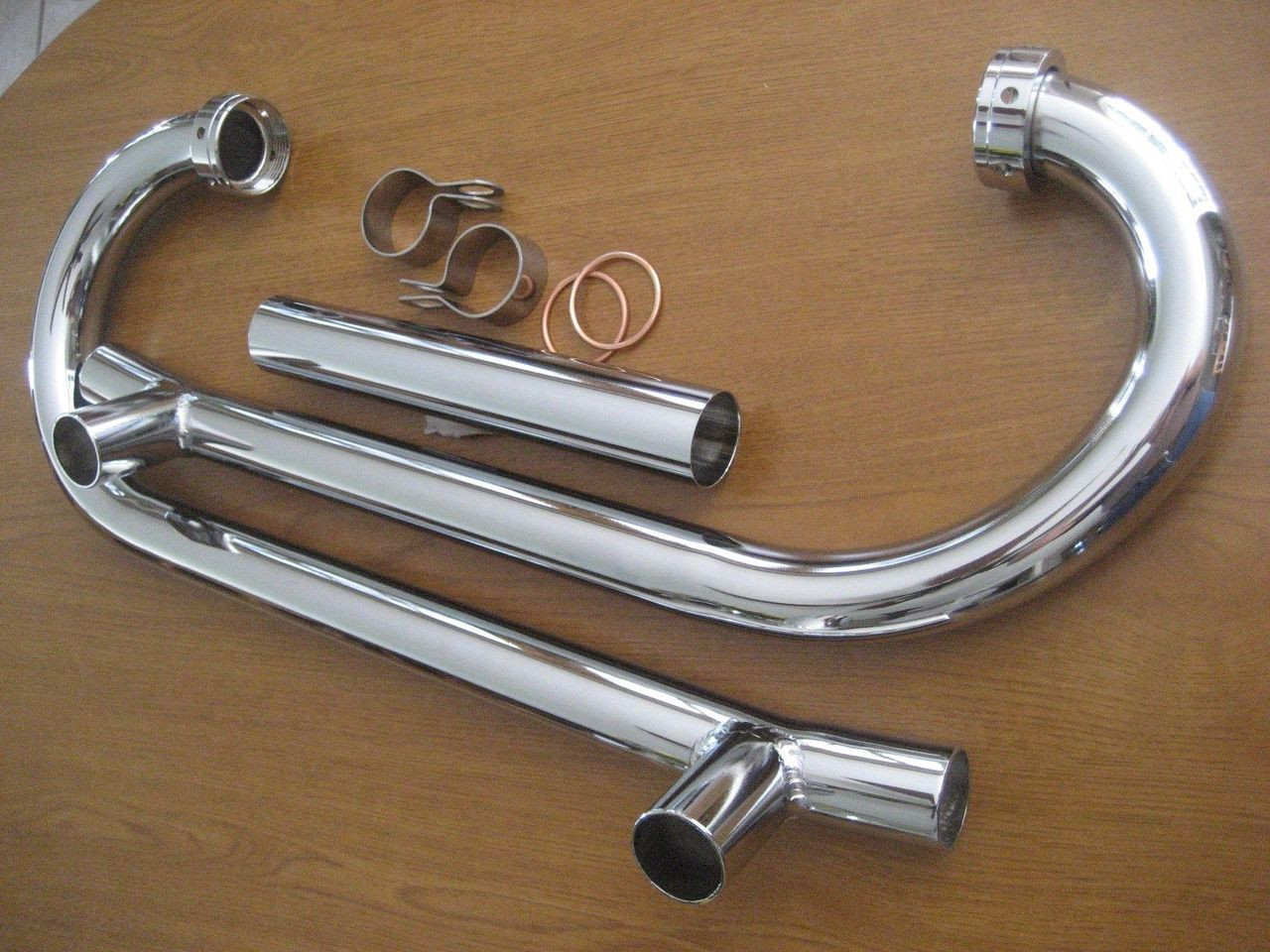 R50-50/2 CHROME EXHAUST HEAD PIPE PACKAGE - 18114090073