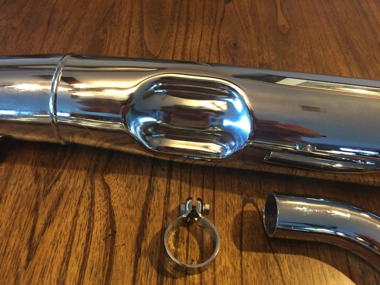 "COMPLETE" CHROME EXHAUST PACKAGE - MUFFLERS, PIPES ETC - KC1284