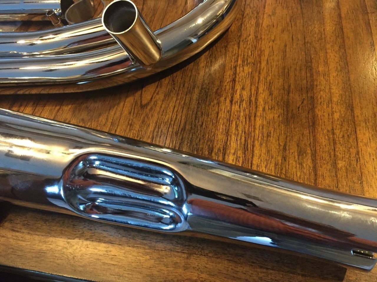 "COMPLETE" CHROME EXHAUST PACKAGE - MUFFLERS, PIPES ETC - KC1284