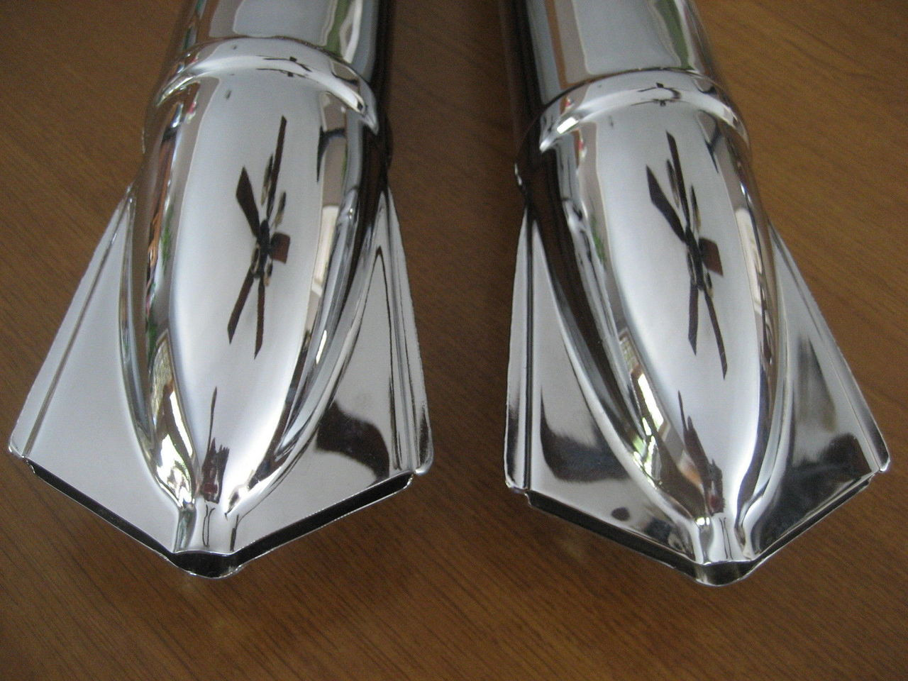 CHROME BIRDTAIL MUFFLERS - 18124090005-1