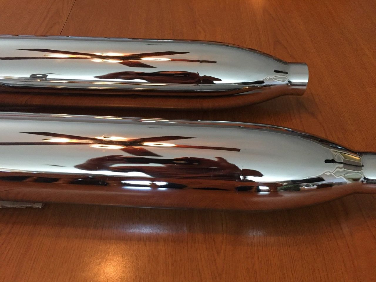 R69S R50S SEAMLESS CHROME MUFFLER SET SHIP FREE - 18124090090-1