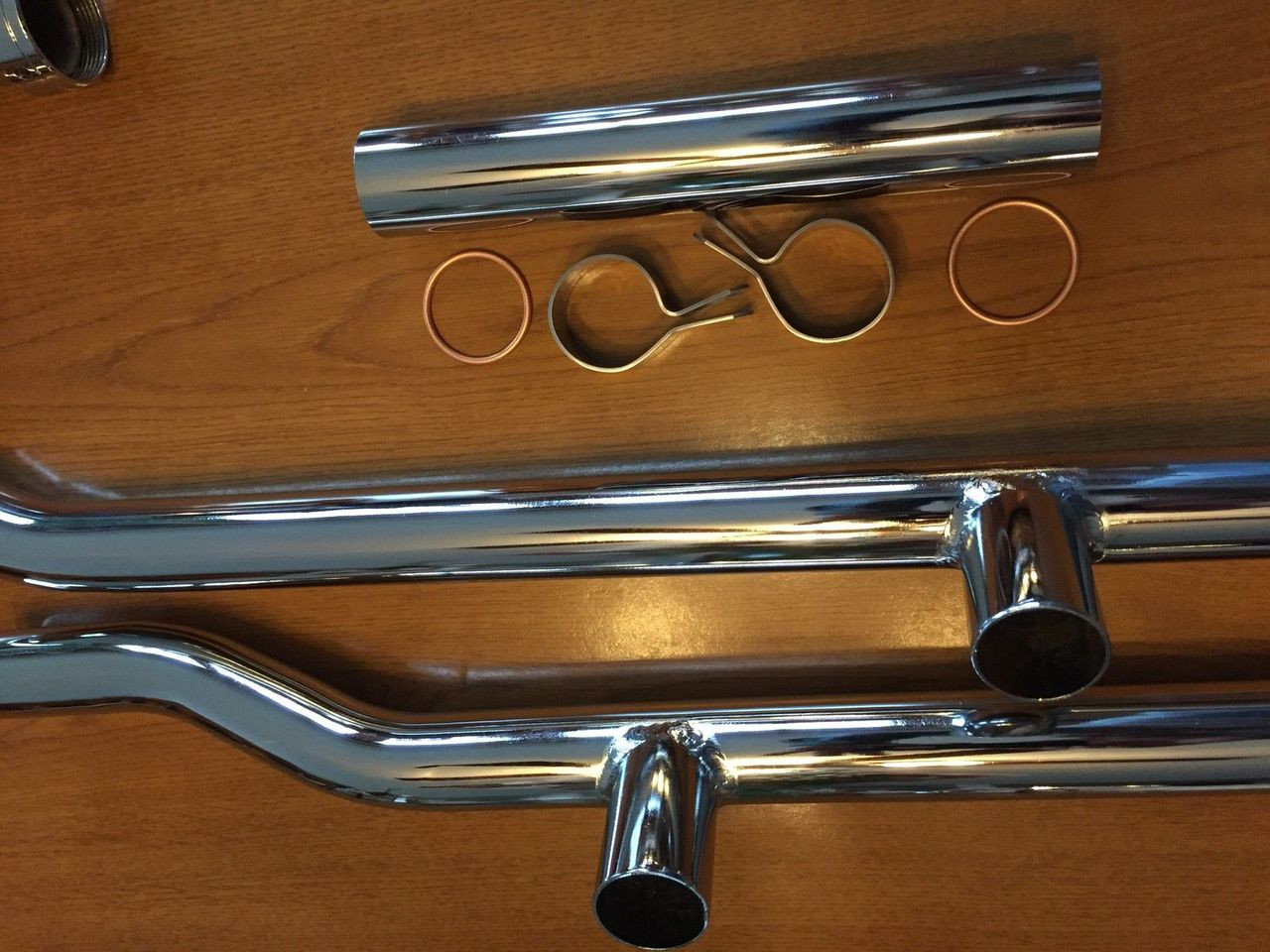 09-1953 BEAUTIFUL CHROME EXHAUST HEADER PACKAGE - KC1300