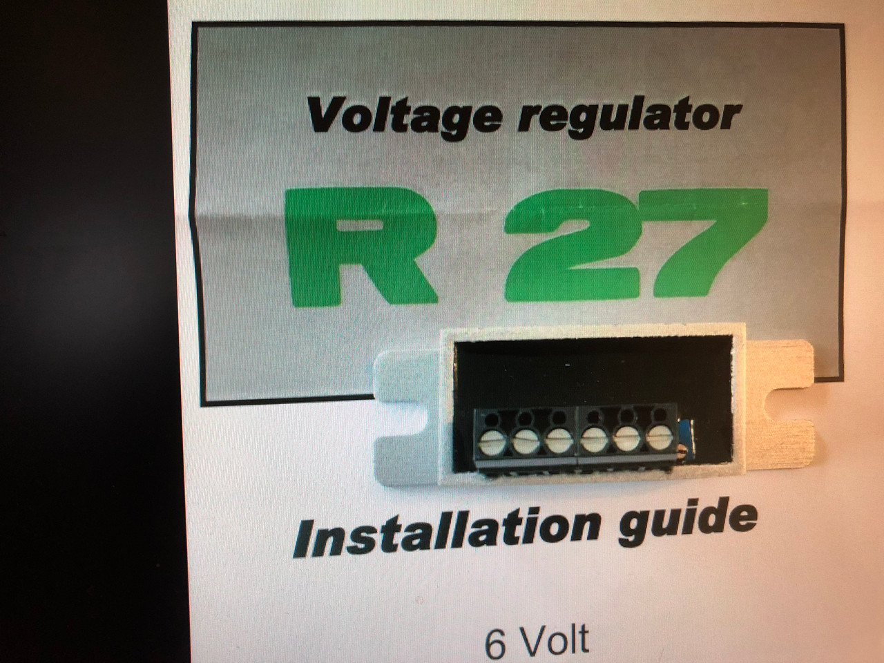 R27 REGULATOR ELECTRONIC ADJUSTABLE RATE - 12318002311-1