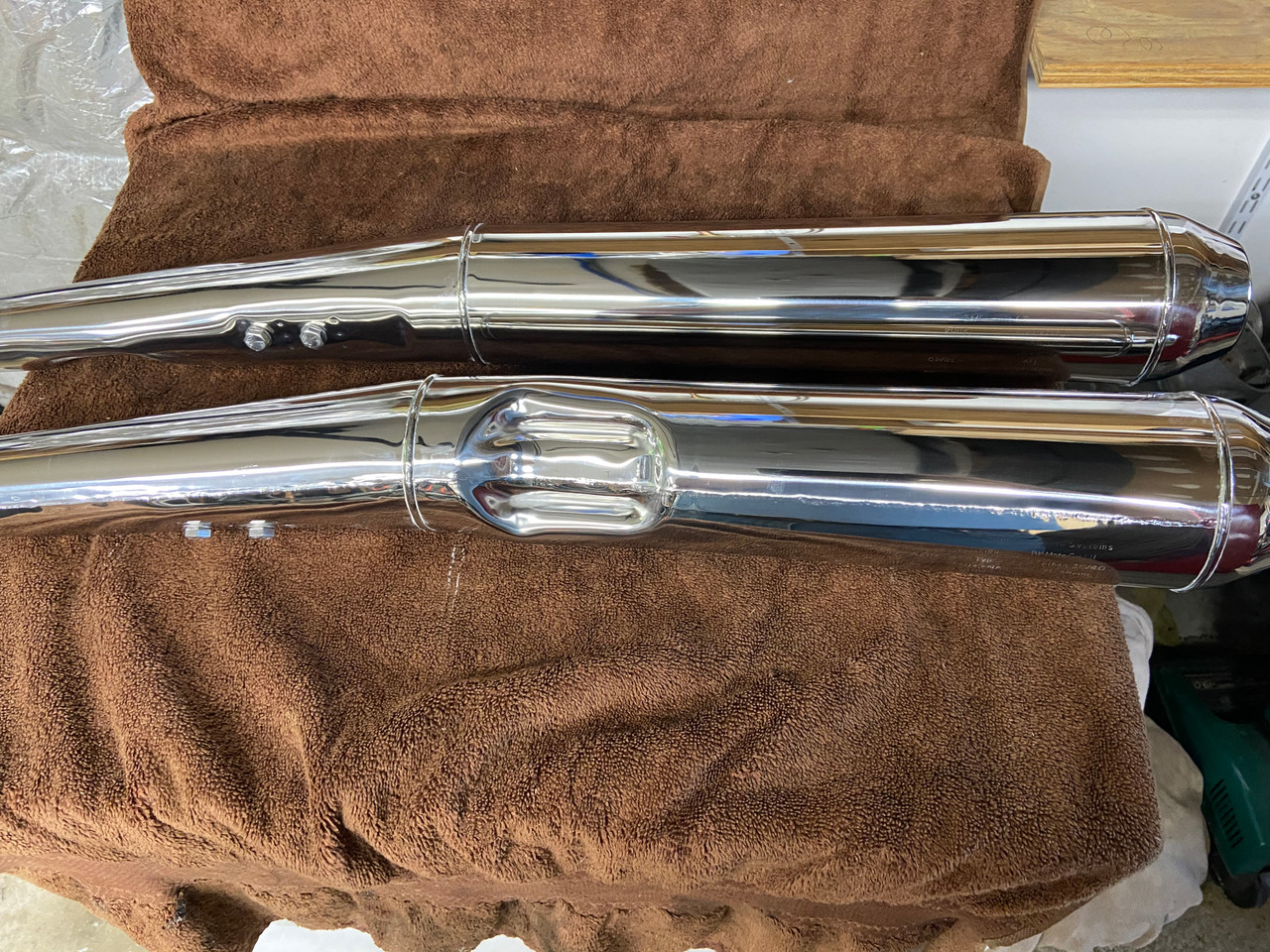 <1984 STAILESS STEEL MUFFLER SET W/CLAMPS 38MM - 18121233210-1