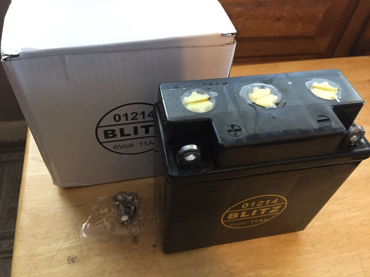 BLITZ 11AH 6V BATTERY - 61218042030 - Vintage Beemer Motorcycle Parts