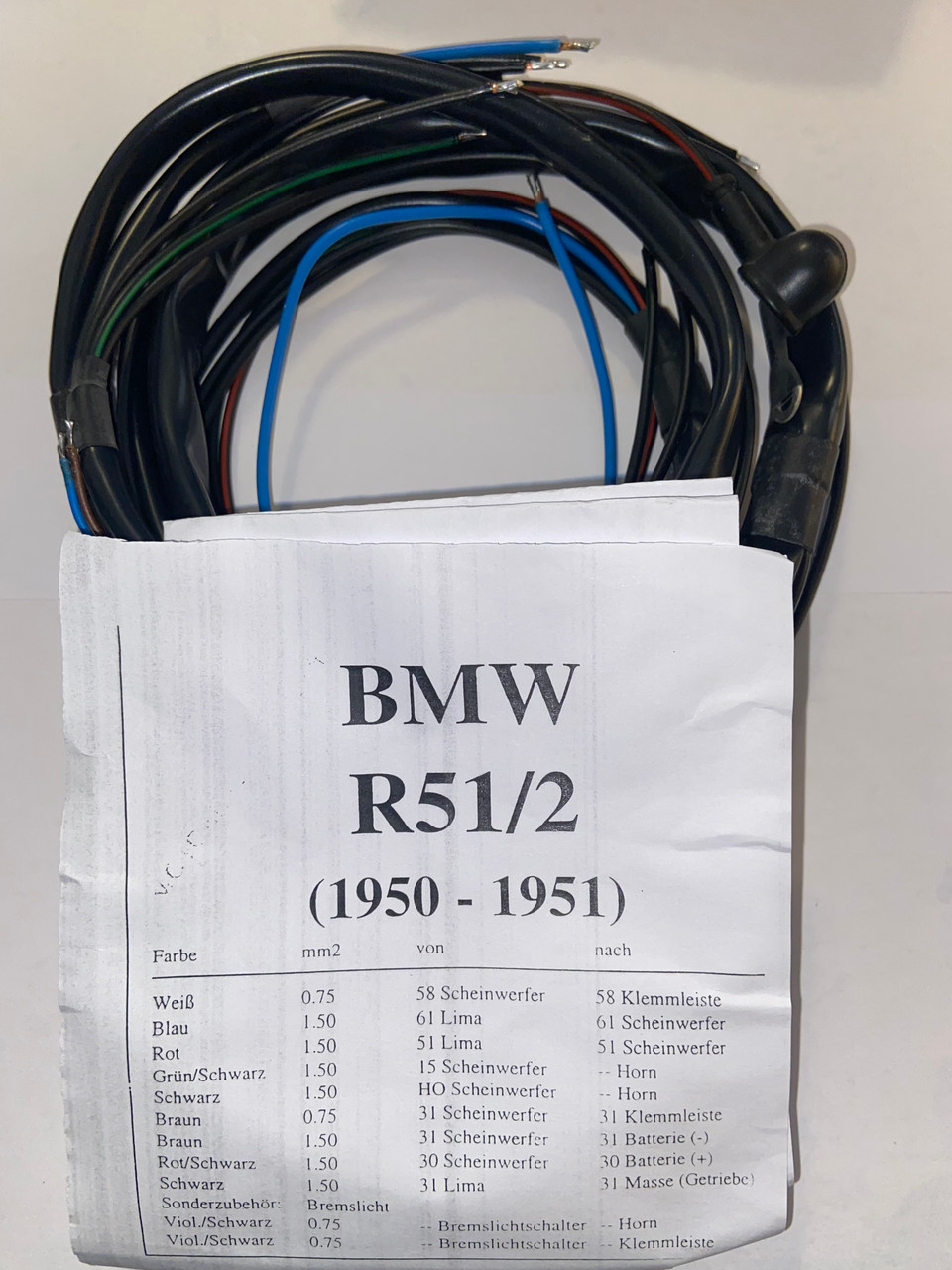 R51/2 MAIN WIRING HARNESS - 61118066025-1