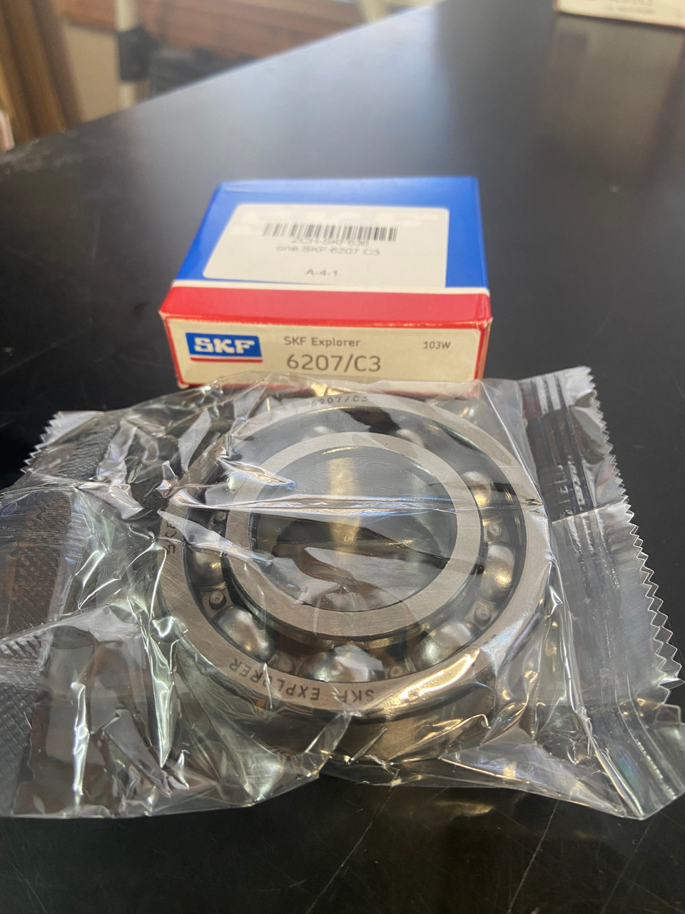 SKF 6207  C3 CRANKSHAFT BEARING+PLUNGER REAR DRIVE