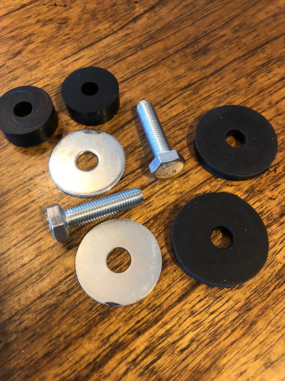 REAR TANK MOUNT HARDWARE AND RUBBER SPACER WASHERS - 16114080201