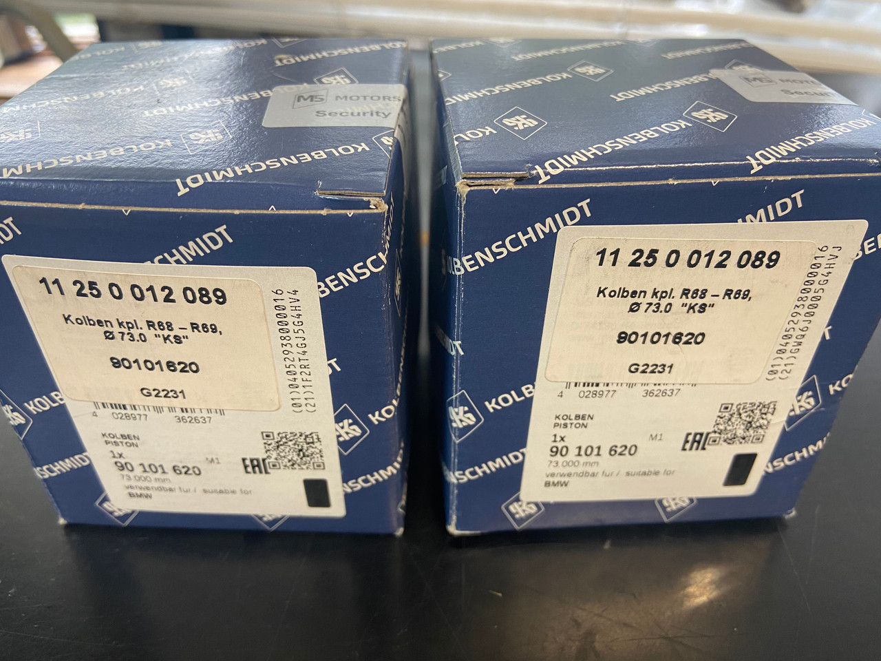 R68-69 KOLBENSCHMIDT PISTON SET 73MM PAIR - 11250012089