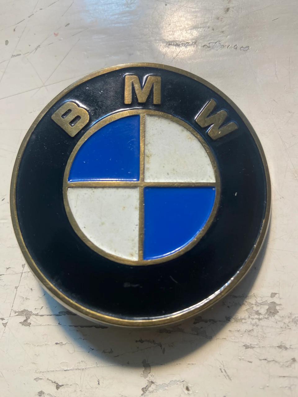 BELT BUCKLE BMW SOLID BRASS BARON BUCKLE