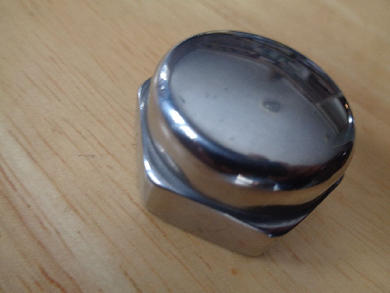 POLISHED ALUMINUM REAR SWING ARM CAP - 33533054172