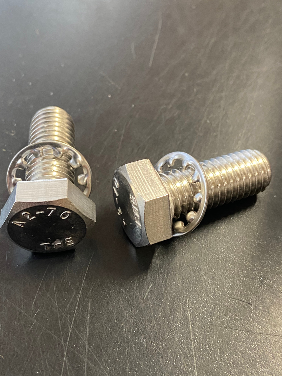 PASSENGER PEG BOLT+WASHER SET STAINLESS STEEL - 46119913891