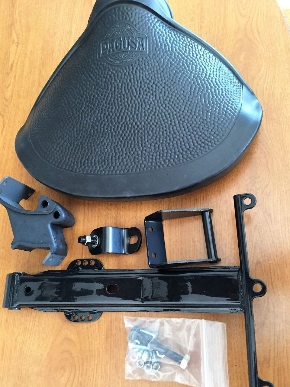 PAGUSA SOLO SEAT COMPLETE W/HDWR - Vintage Beemer Motorcycle Parts