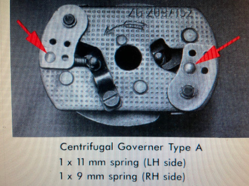 CENTRIFICAL ADVANCE SPRING 11MM FOR WEIGHTS - 12128002171