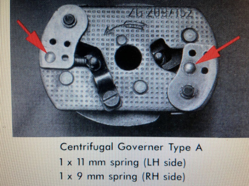 CENTRIFICAL ADVANCE SPRING 9MM FOR WEIGHTS - 12128002172