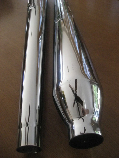 PAIR HOSKE SHAPE SPORT MUFFLERS 38MM I.D - KC2002