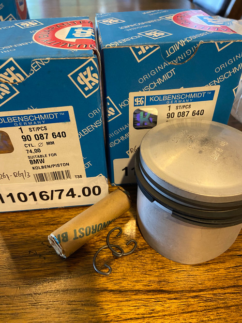 Piston Complet Kolbenschmidt Pour Moteur Renault 1.1 D7F, Avec Segments Et Boulons, Neuf