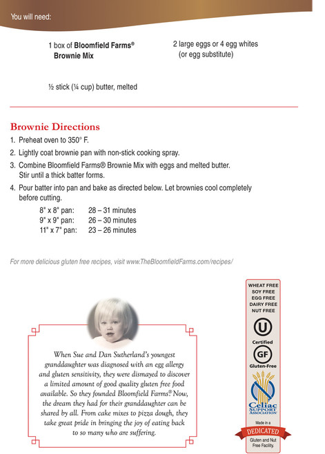 Gluten Free Brownie Mix