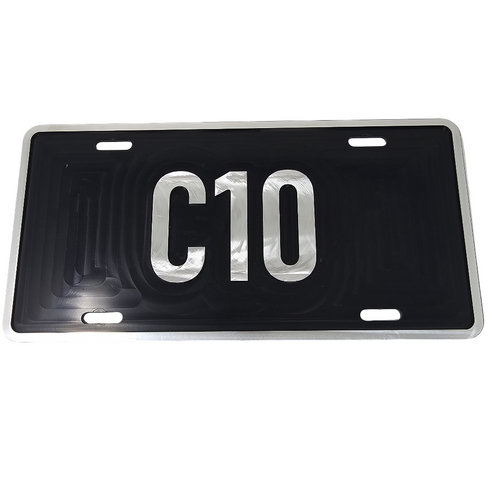 Billet Custom C10 License Plates