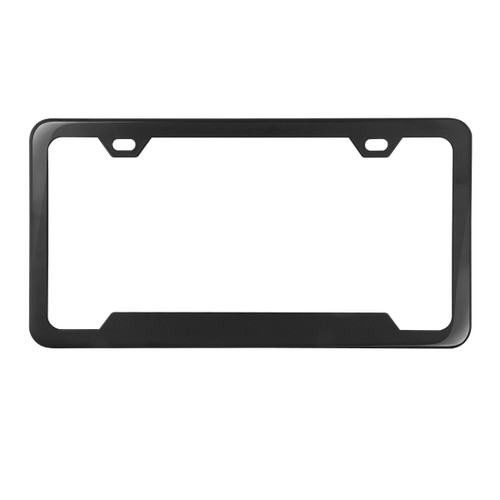 60411 License Plate Frame w/ 2 Holes & Raised Center