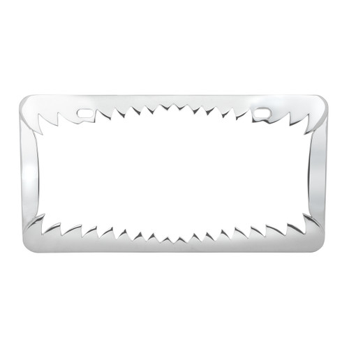 60461 Shark Teeth License Plate Frame w/ 2 Holes