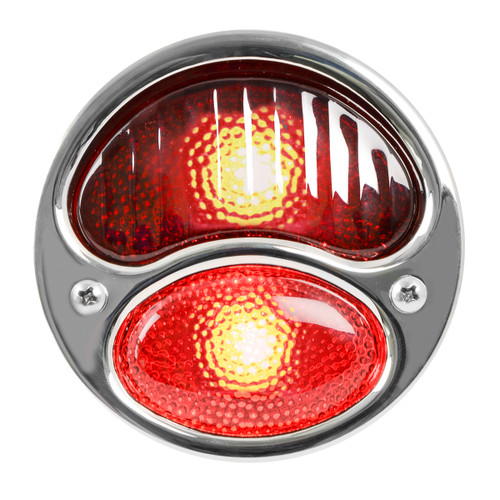 KA0019 Tail Light Assembly with Red Glass Lens