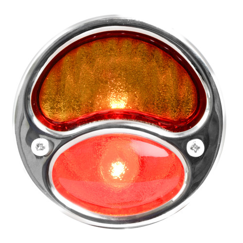 KA0033 Tail Light Assembly with Amber and Red Lens