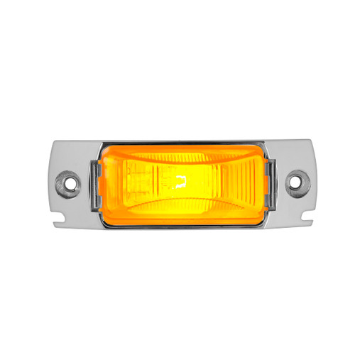 87660 Small Rectangular Single Bulb Sealed Light w/ Chrome Base
