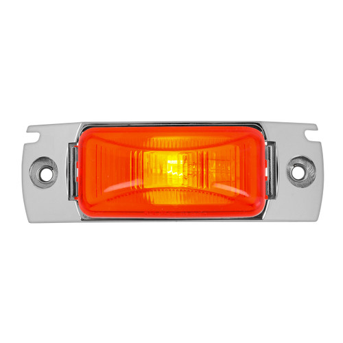 87665 Small Rectangular Single Bulb Sealed Light w/ Chrome Base